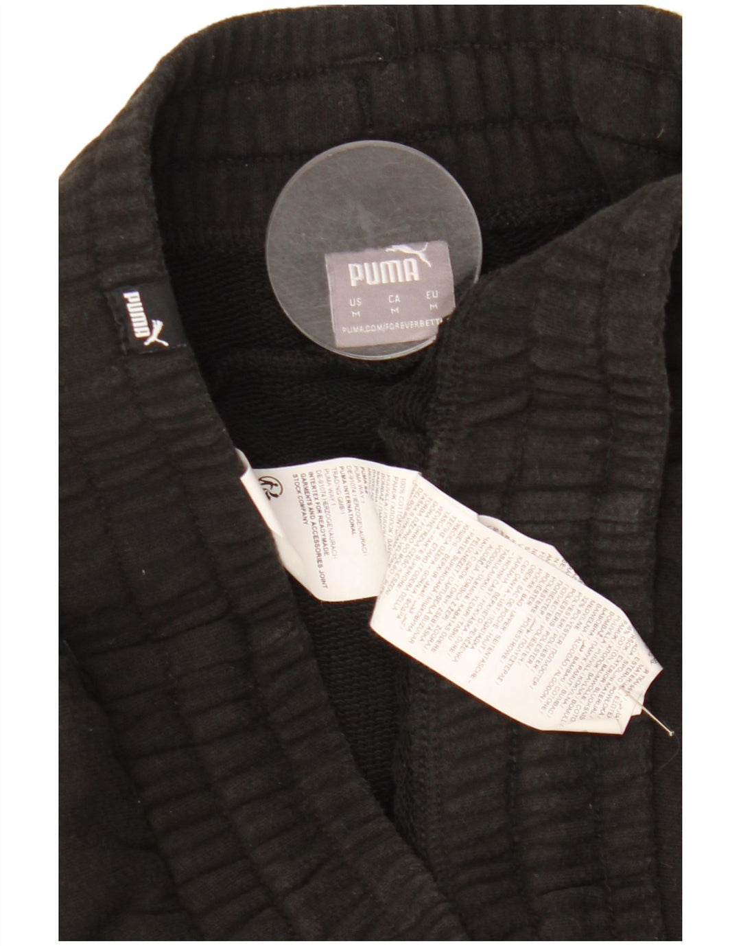 Ανδρικό αθλητικό σορτς Puma, μεσαίο μαύρο βαμβακερό