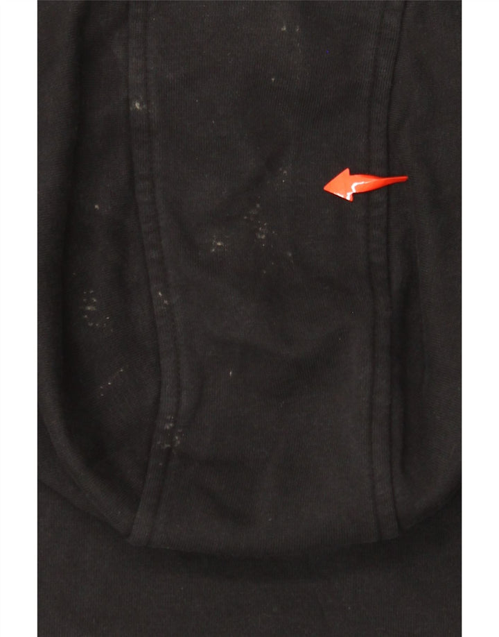 NIKE Boys Hoodie Jumper 12-13 ετών Μεγάλο μαύρο βαμβακερό