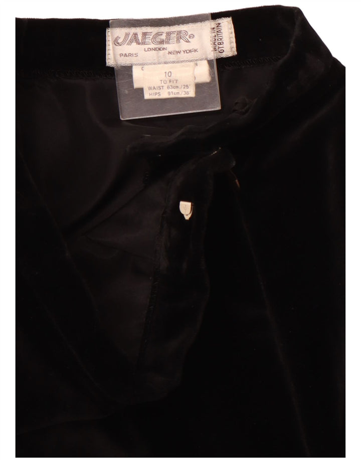 JAEGER Γυναικεία μάξι φούστα με ψηλόμεσο UK 10 Small W24 Μαύρη βαμβακερή