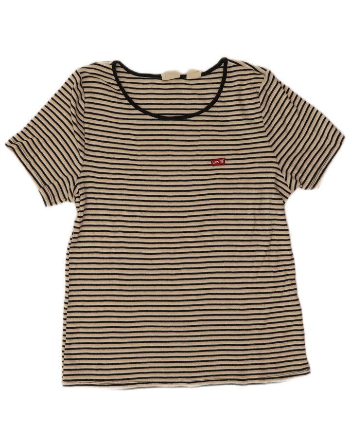 Γυναικείο T-Shirt Levi's Top UK 18 XL Πολύχρωμο ριγέ