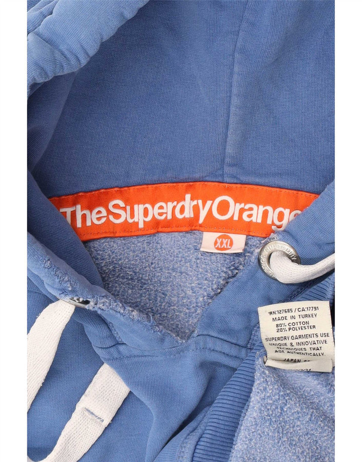 Superdry Ανδρικό Hoodie Jumper 2XL Blue Cotton