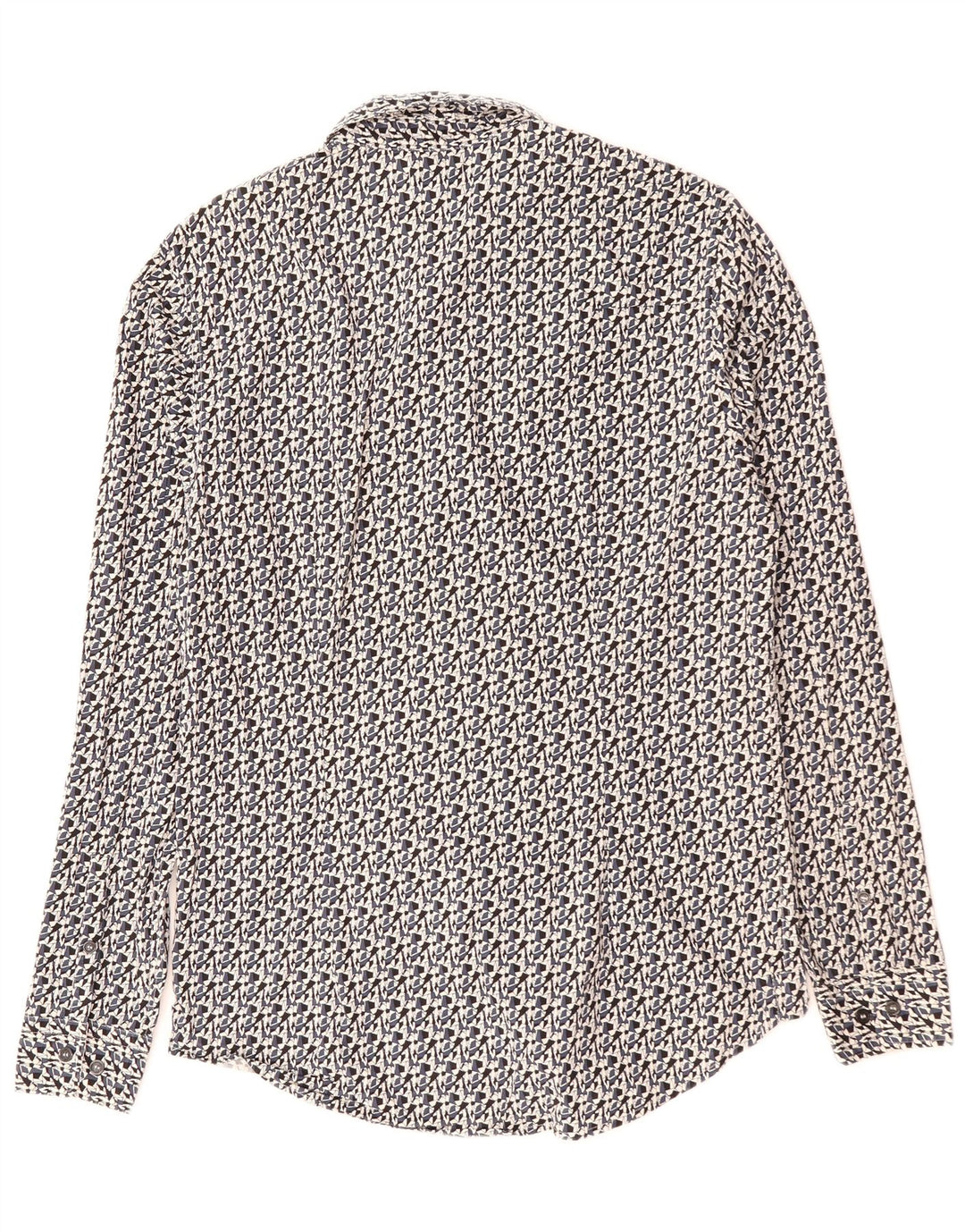 Ανδρικό πουκάμισο CALVIN KLEIN JEANS Slim Fit Μεσαίο μαύρο γεωμετρικό βαμβακερό