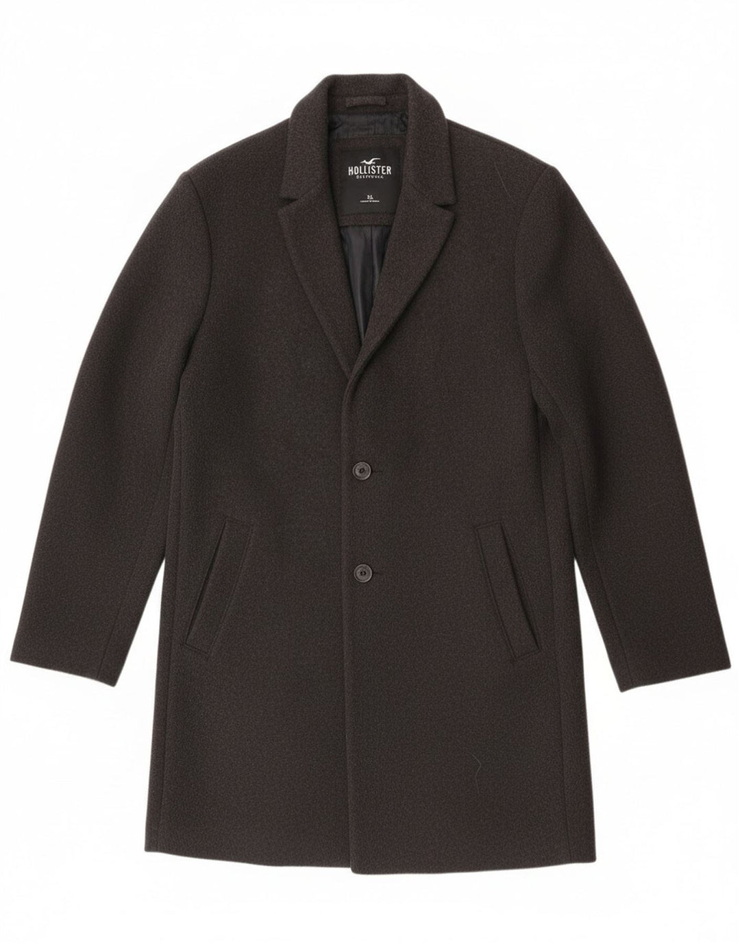 Ανδρικό πανωφόρι Hollister UK 42 XL Γκρι Πολυεστέρας