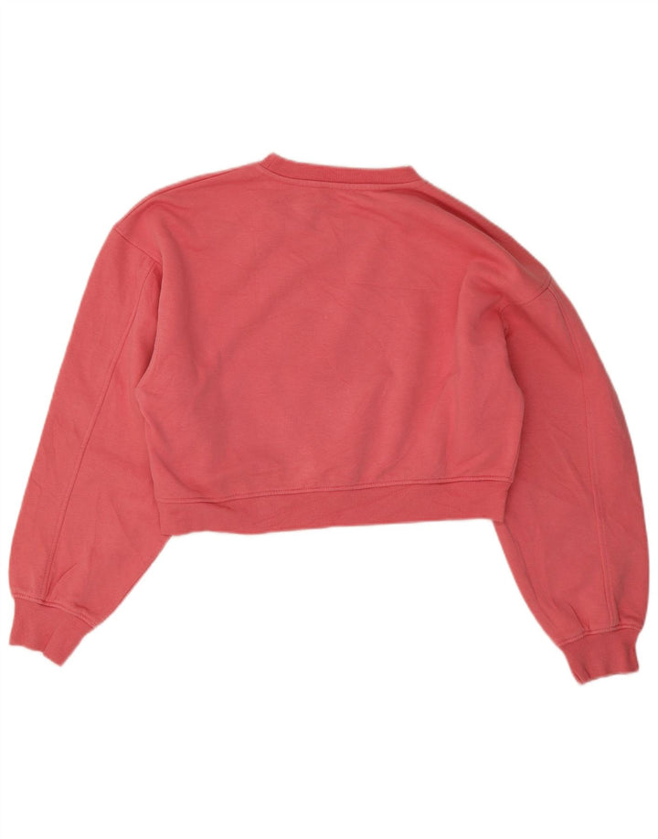Zara Γυναικεία φούτερ Crop Oversized Jumper UK 10 Small Pink