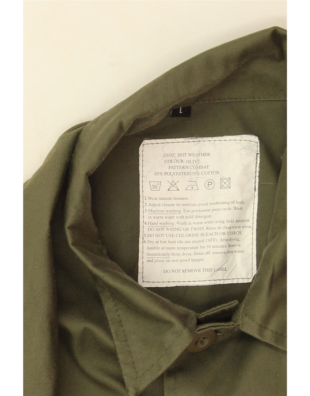 Vintage Mens Utility Jacket UK 40 Large Khaki Polyester