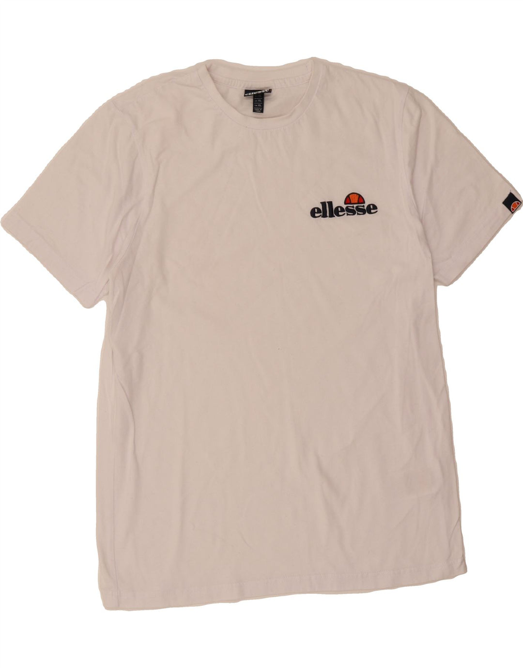 ELLESSE Womens Graphic T-Shirt Top XL White Cotton Vintage Ellesse and Second-Hand Ellesse from Messina Hembry 