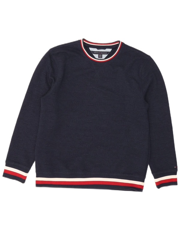 Πουλόβερ Tommy Hilfiger Boys Crew Neck Jumper 15-16 Years Large Navy Blue