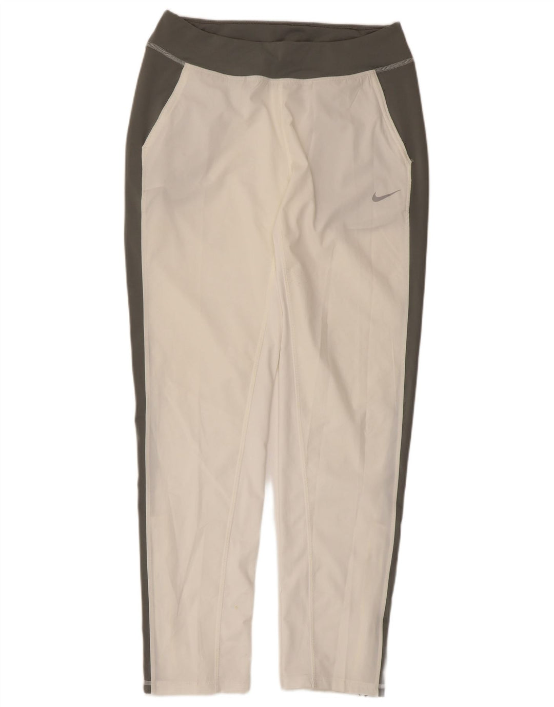 Γυναικεία φόρμα Nike Dri Fit Παντελόνι UK 14 Medium White Colourblock