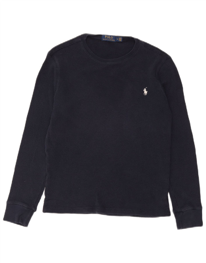 Polo Ralph Lauren ανδρικό τοπ μακρυμάνικο μεσαίο μπλε βαμβακερό