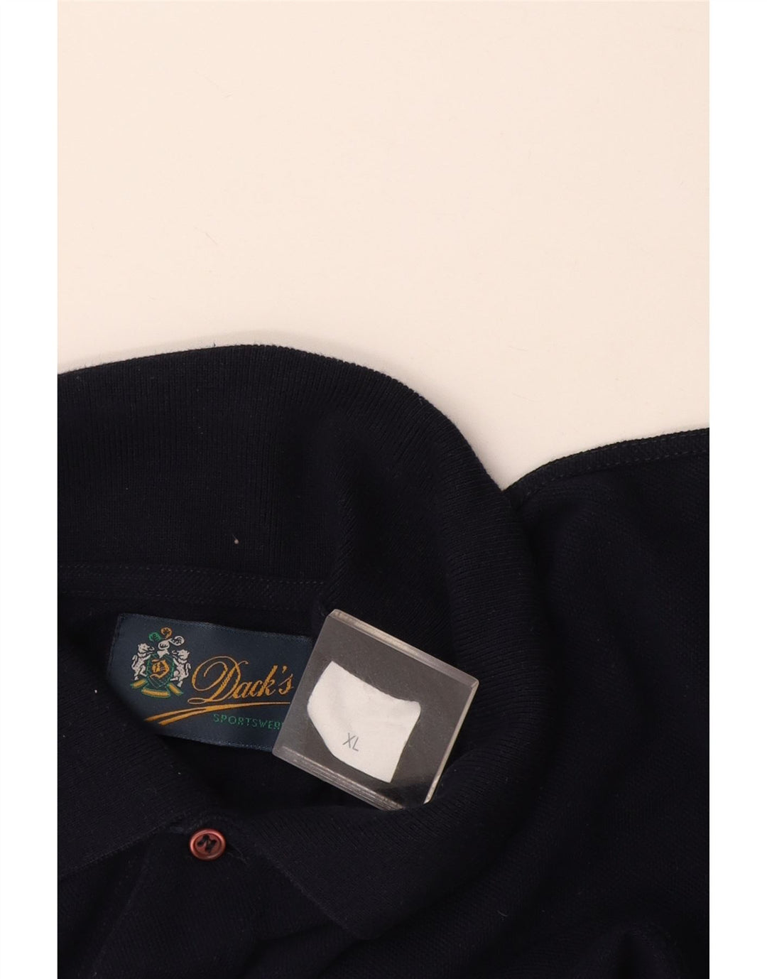 Ανδρικό μπλουζάκι πόλο Dack's XL Navy Blue Cotton