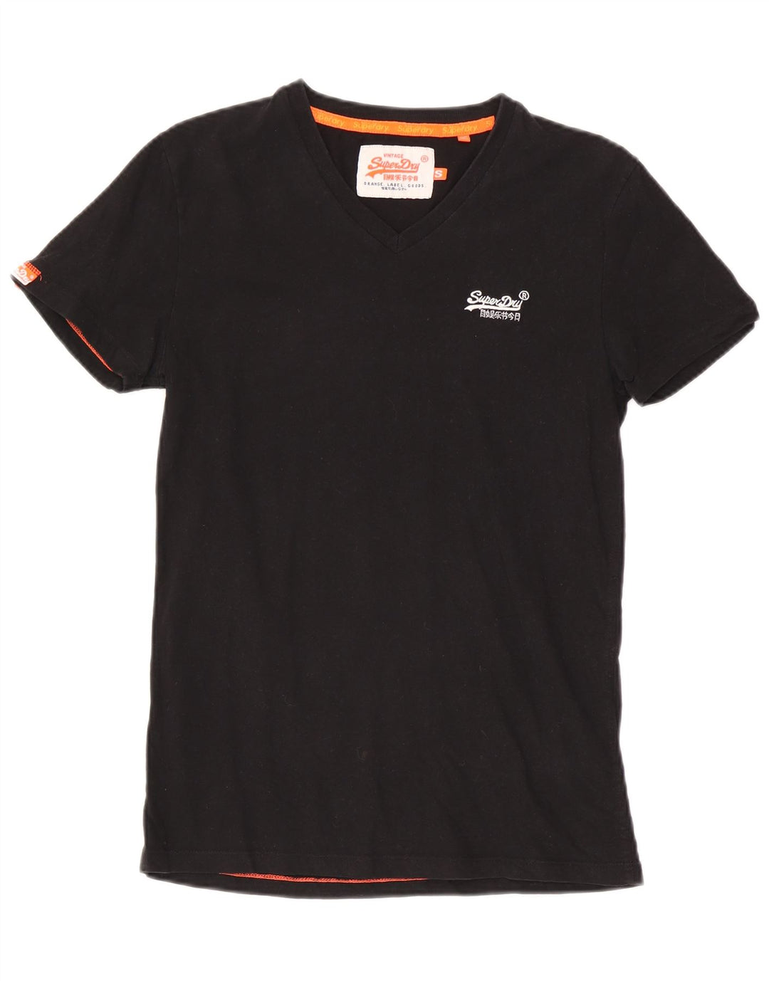 Superdry Ανδρικό T-Shirt Top Μικρό μαύρο βαμβακερό