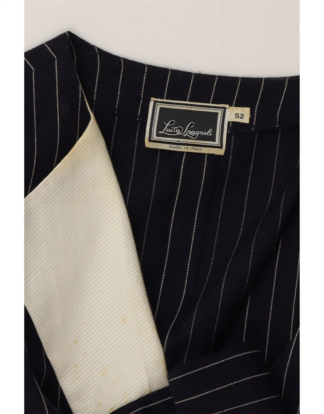 Luisa Spagnoli Γυναικείο μπουφάν blazer IT 52 2XL Navy Blue Pinstripe