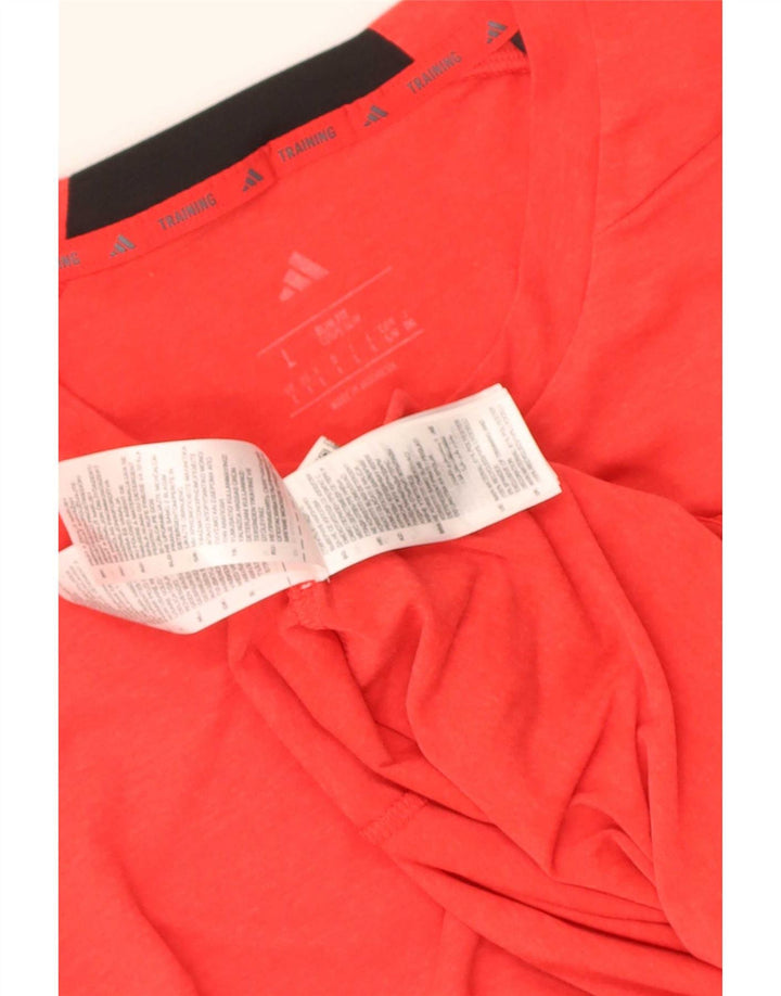 Ανδρικό T-shirt Adidas Slim Fit Top μεγάλο κόκκινο πολυεστέρα