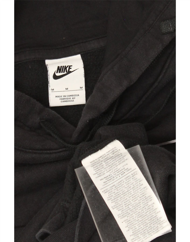 Ανδρικό γραφικό κουκούλα Nike, μεσαίο μαύρο βαμβακερό