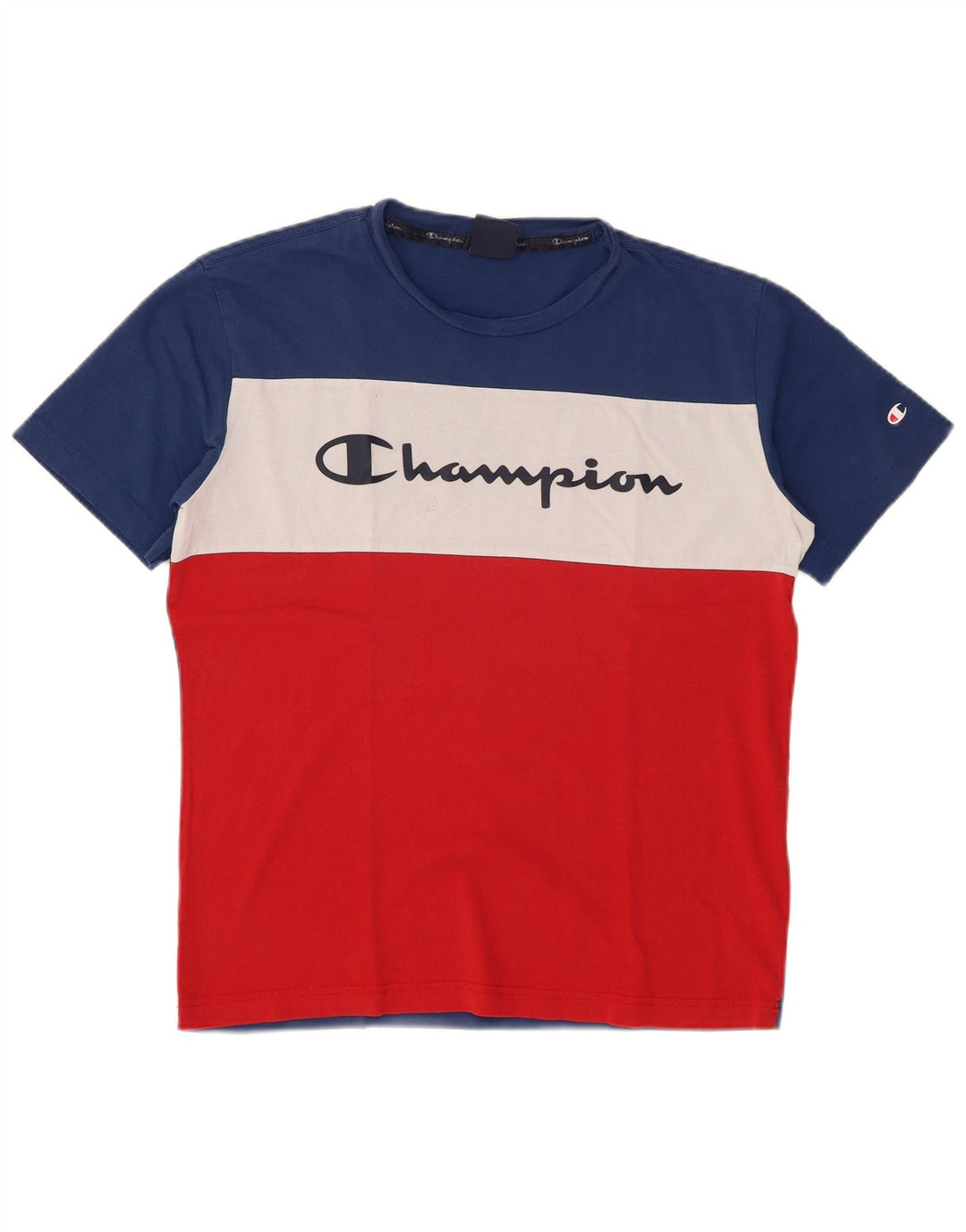 Ανδρικό γραφικό μπλουζάκι Champion Top μεσαίο πολύχρωμο βαμβακερό χρώμα