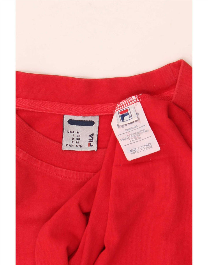 Ανδρικό γραφικό T-Shirt Fila Top IT 50 Μεσαίο κόκκινο βαμβακερό