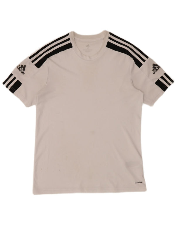 Adidas Ανδρικό T-Shirt Aeroready Top Medium White Colourblock Πολυεστέρας