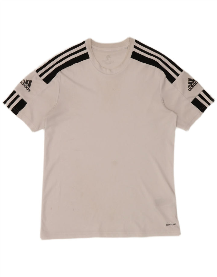 Adidas Ανδρικό T-Shirt Aeroready Top Medium White Colourblock Πολυεστέρας