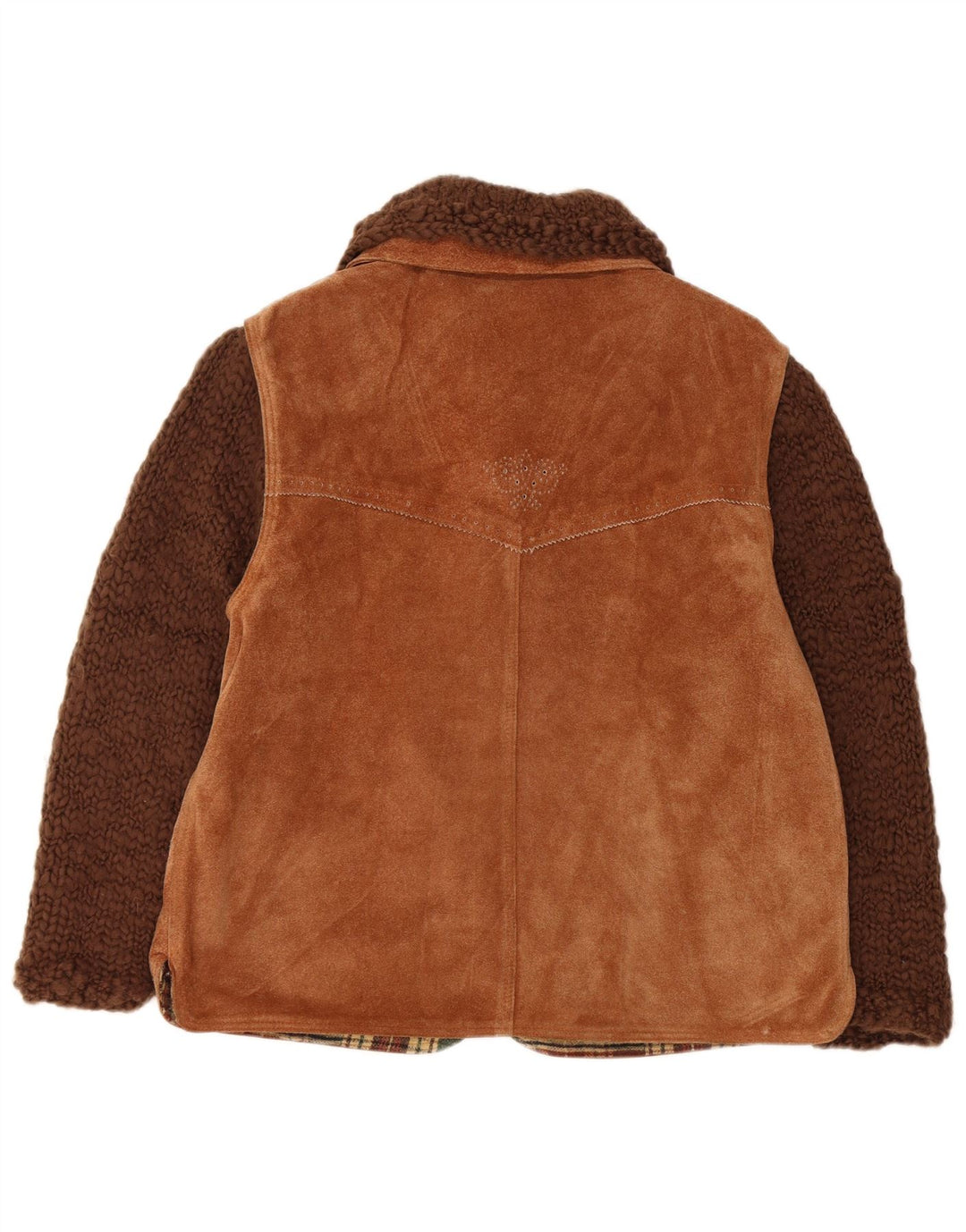 Γυναικείο Suede Jacket Conbipel IT 44 Δερμάτινο μεσαίο καφέ