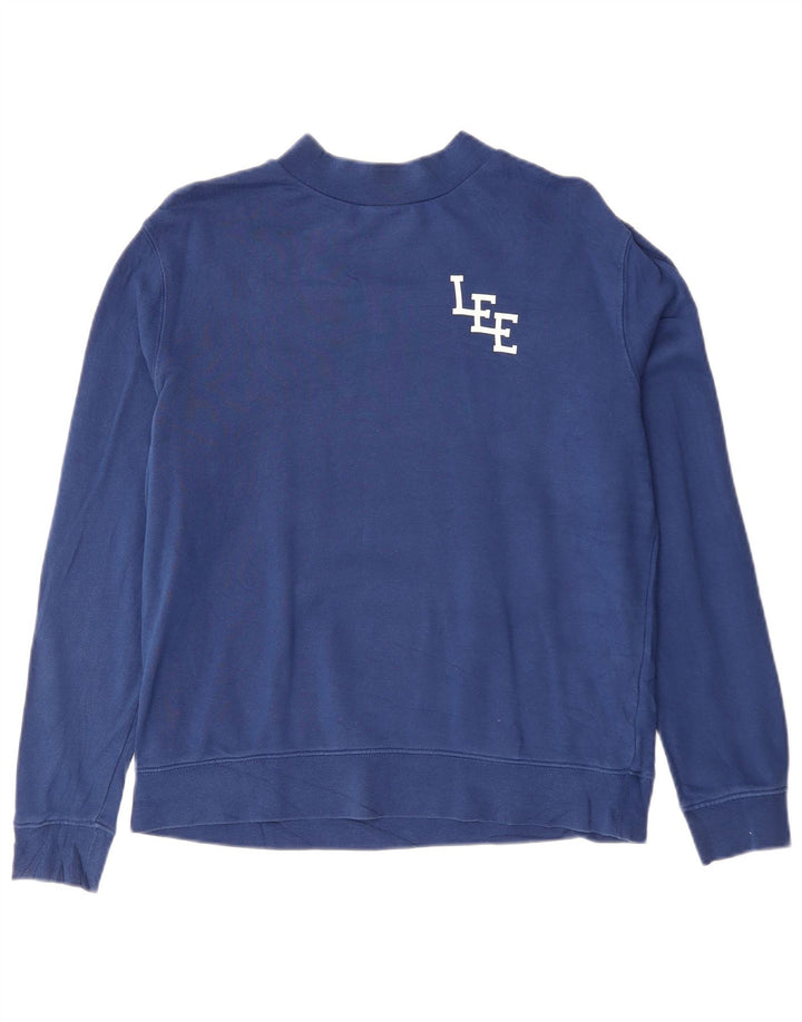 Γυναικεία φούτερ Lee Regular Fit Jumper UK 10 Small Navy Blue Cotton
