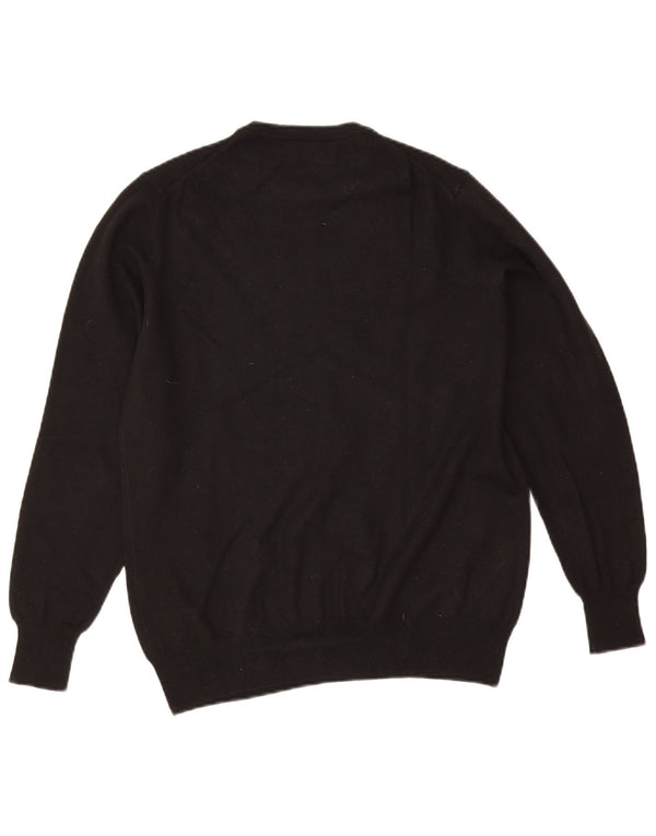 Fred Perry Γυναικείο πουλόβερ με λαιμόκοψη UK 14 μεσαίο μαύρο μαλλί