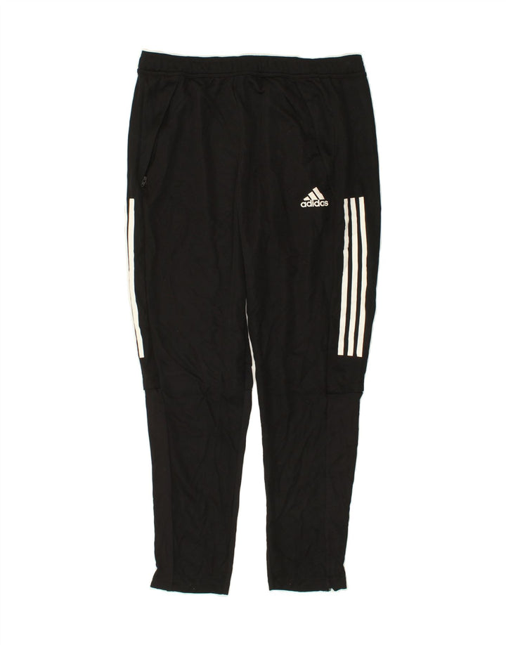 ADIDAS Womens Tracksuit Trousers UK 14 Large Black Polyester Vintage Adidas and Second-Hand Adidas from Messina Hembry 