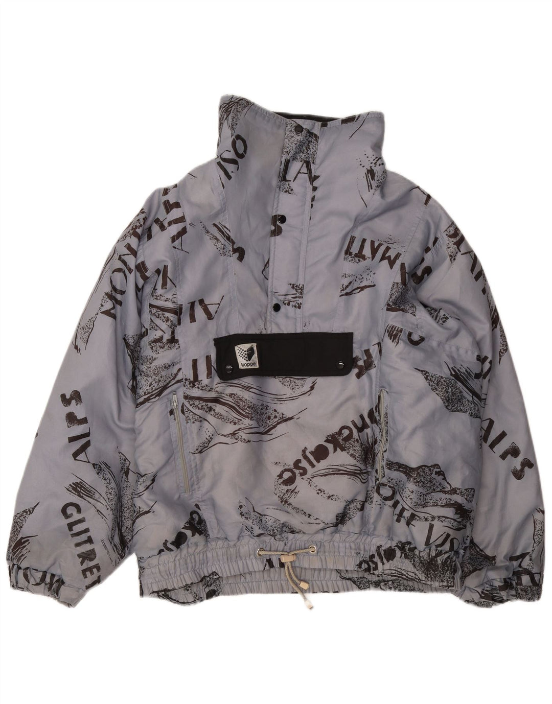 TACTEL Ανδρικό γραφικό μπουφάν Anorak UK 48 4XL Blue Polyamide