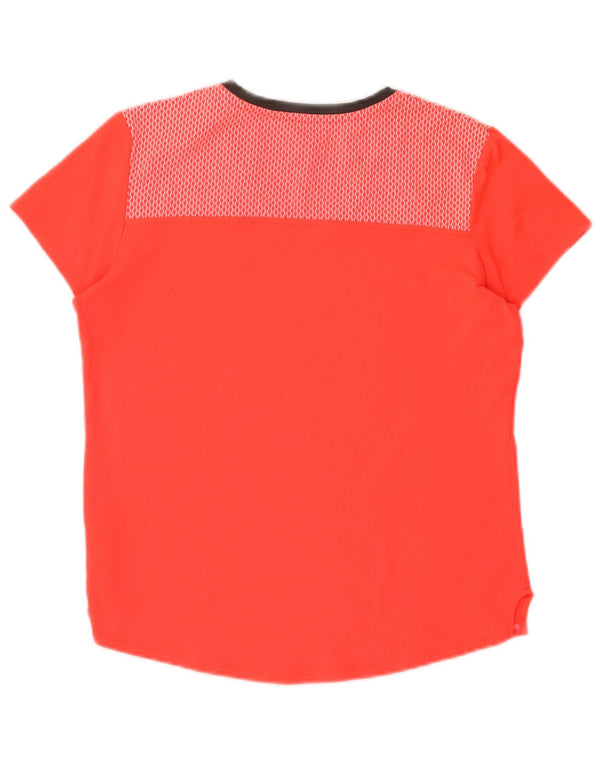 Under Armour Girls Heat Gear T-Shirt Top 13-14 Years XL Red Polyester