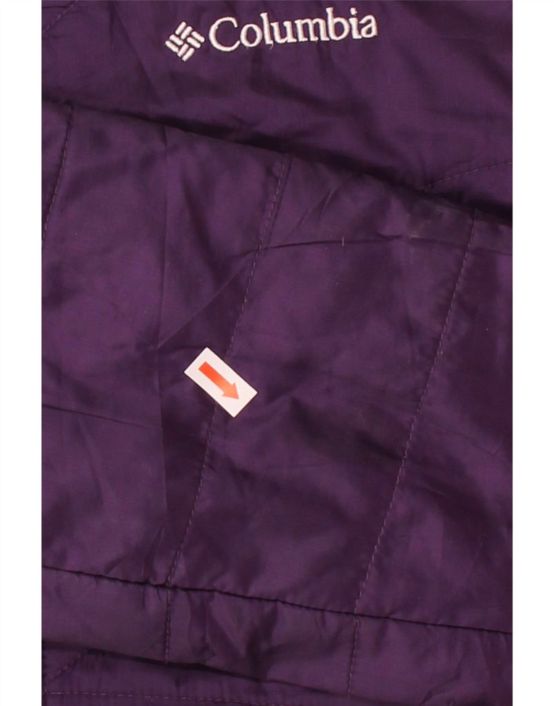 COLUMBIA Womens Omni-Heat Padded Jacket UK 18 XL Purple Polyester Vintage Columbia and Second-Hand Columbia from Messina Hembry 
