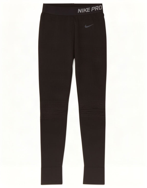 Γυναικεία γραφικά κολάν Nike UK 10 Small Black Polyester