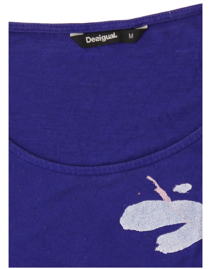Γυναικεία αμάνικη μπλούζα Desigual Top UK 12 Medium Blue Floral