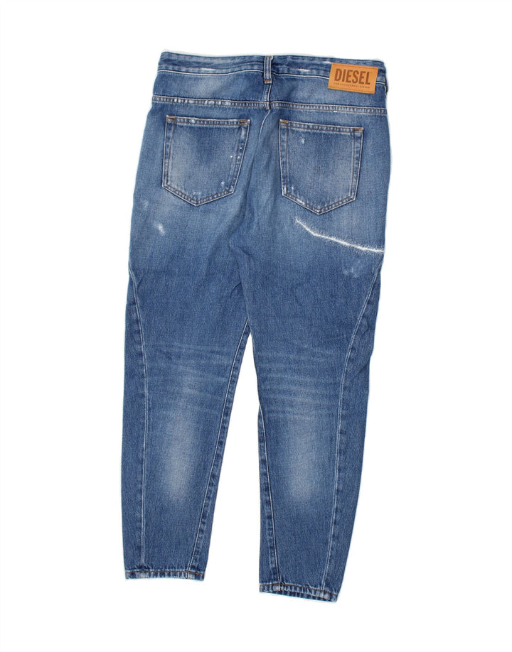 DIESEL Womens Distressed Slim Jeans W26 L26 Blue Cotton Vintage Diesel and Second-Hand Diesel from Messina Hembry 