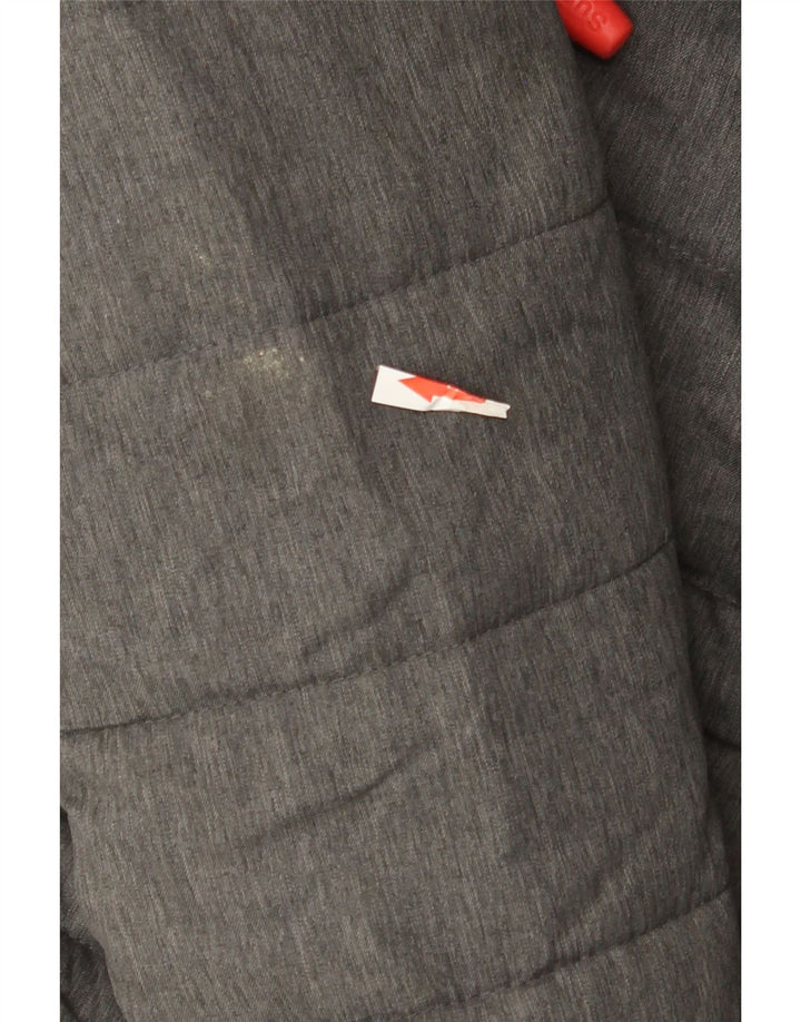 Γυναικείο μπουφάν με κουκούλα Superdry UK 12 Medium Grey Polyester