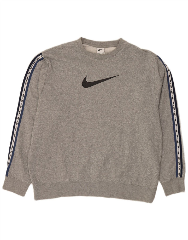 Ανδρικό γραφικό φούτερ NIKE Jumper XL Γκρι βαμβακερό