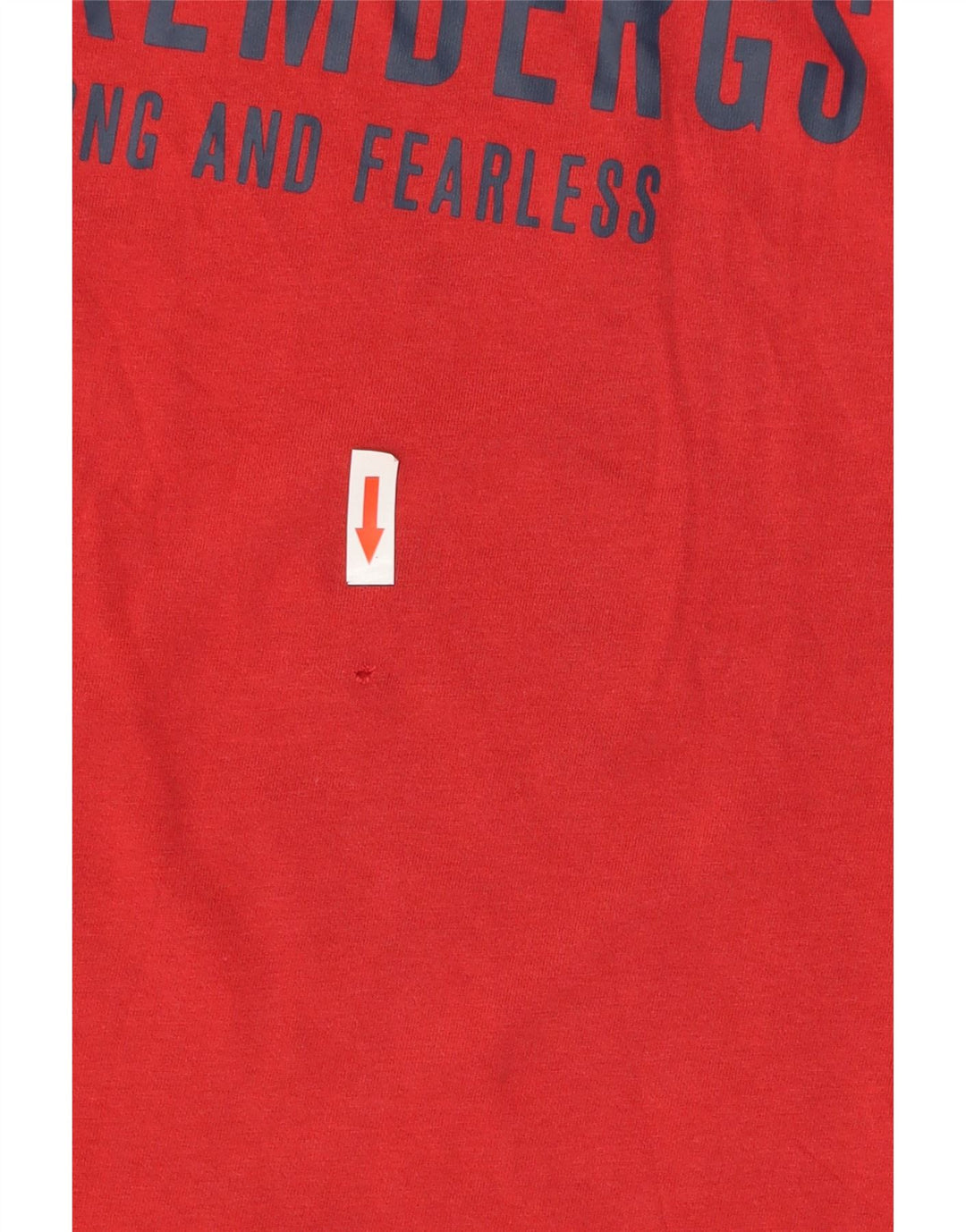 Ανδρικό γραφικό T-Shirt Bikkembergs Top μεγάλο κόκκινο βαμβακερό