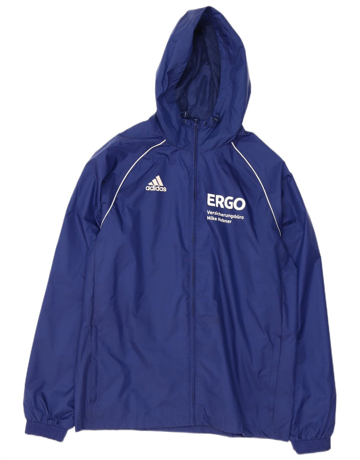 Ανδρικό μπουφάν βροχής με κουκούλα Adidas 38 μεσαίο πολυεστέρας