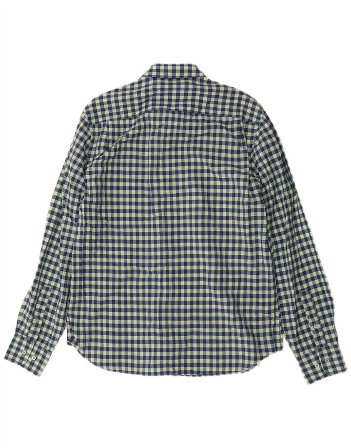 Ανδρικό πουκάμισο Massimo Dutti με μεγάλο πράσινο Gingham