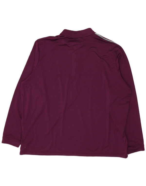 Ανδρική φόρμα πουλόβερ με φερμουάρ Adidas Top 2XL Purple Polyester