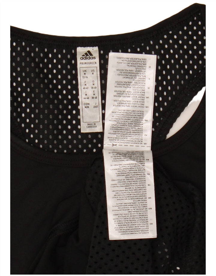 Γυναικείο γραφικό γιλέκο ADIDAS Top UK 12/14 Μεσαίο Μαύρο Πολυεστέρας