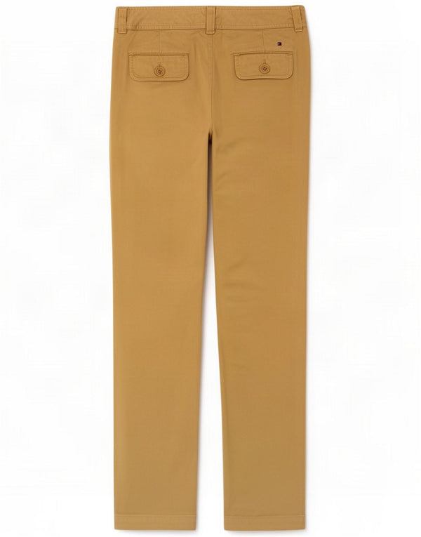 Tommy Hilfiger Womens Slim Chino Trousers US 2 XS W28 L33 Beige Cotton