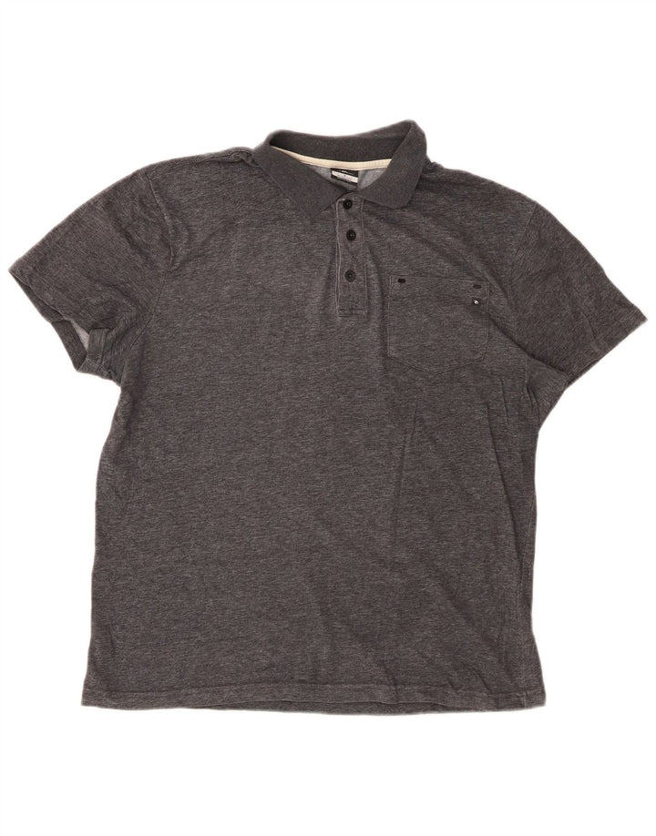 RIP CURL Ανδρικό πουκάμισο Polo Relaxed Fit Μικρό γκρι βαμβακερό