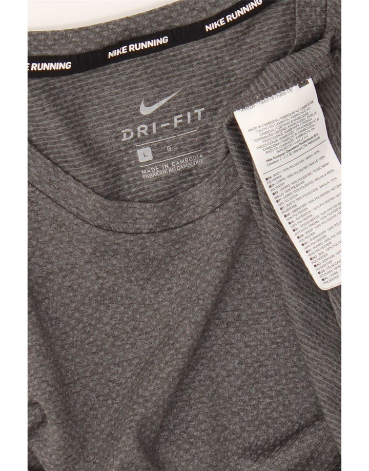 Ανδρικό μπλουζάκι Nike Dri Fit Top Large Grey Polyester