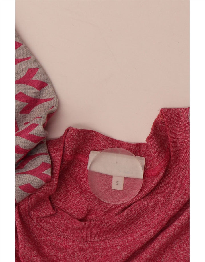 DIADORA Γυναικείο σετ 2 τεμαχίων μεγάλου μεγέθους γραφικών UK 10 Small κόκκινο βαμβακερό