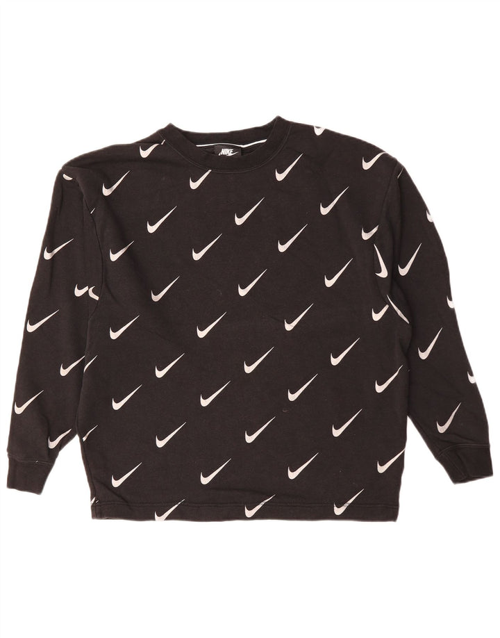 Ανδρικό γραφικό φούτερ NIKE Jumper XS Μαύρο βαμβακερό