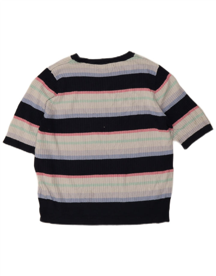 Marks & Spencer Γυναικείο T-Shirt τοπ UK 16 μεγάλα πολύχρωμα ριγέ