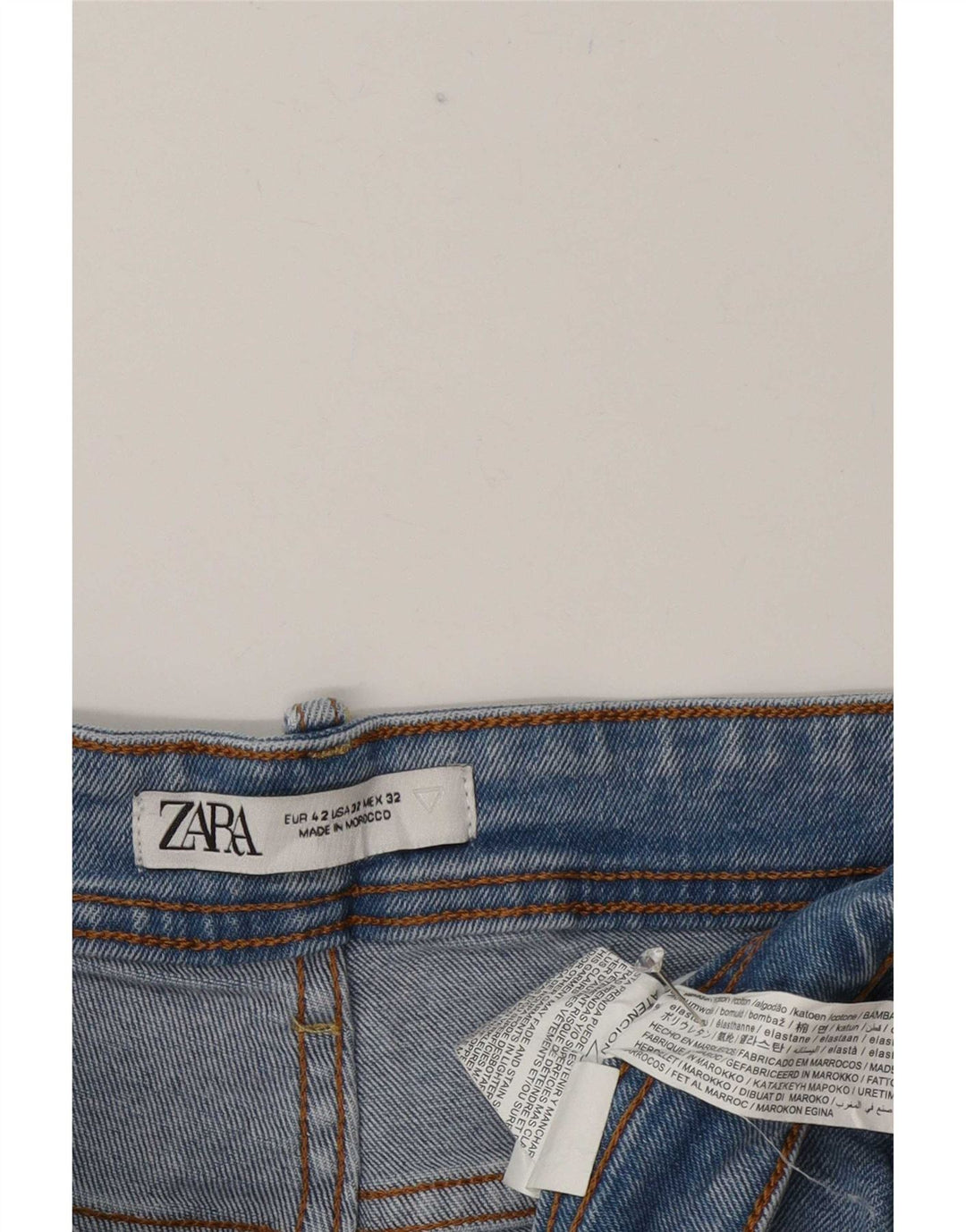 Zara Ανδρικό τζιν σορτς EU 42 μεγάλο W32 Μπλε βαμβακερό