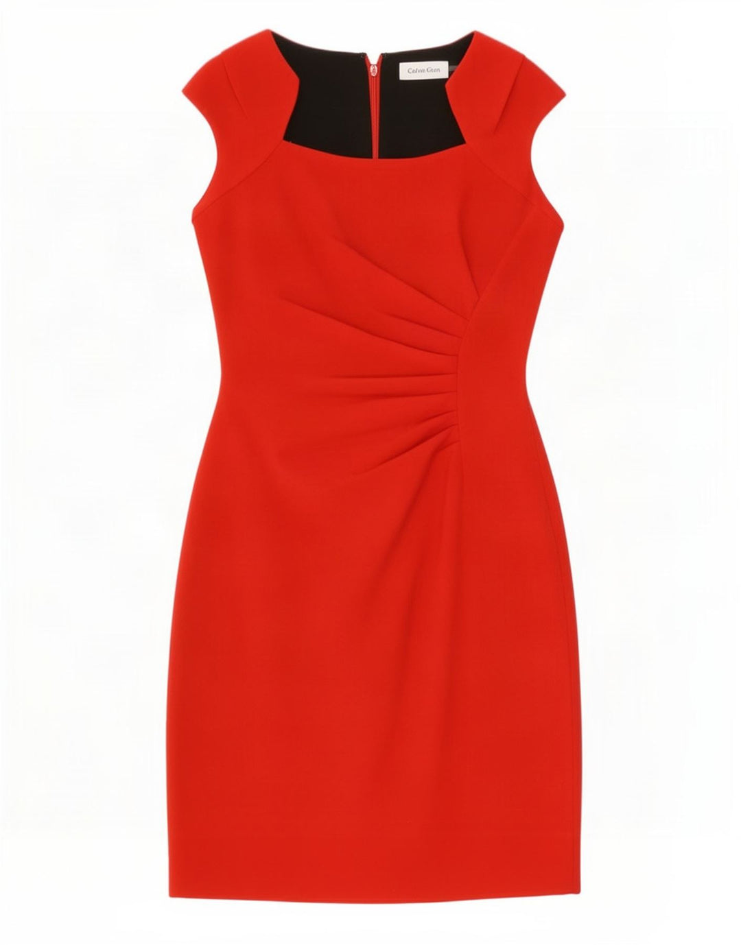 Calvin Klein Jeans Γυναικείο φόρεμα με θήκη UK 8 Small Red Polyester