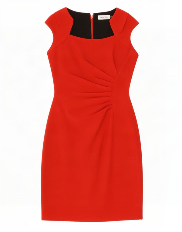 Calvin Klein Jeans Γυναικείο φόρεμα με θήκη UK 8 Small Red Polyester