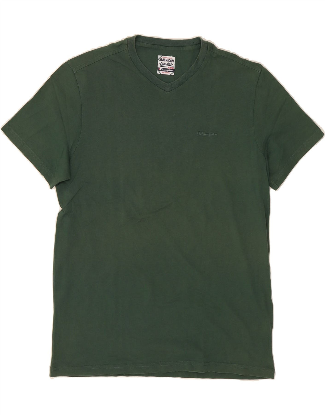 CHAMPION Mens T-Shirt Top XL Green Cotton Vintage Champion and Second-Hand Champion from Messina Hembry 
