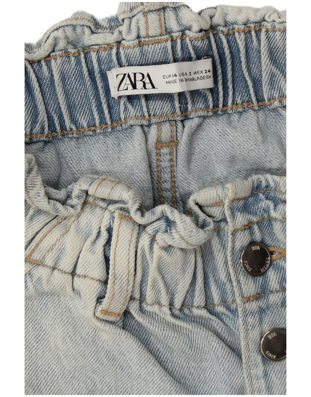 Γυναικείο τζιν σορτς ZARA EU 34 2XS W24 Μπλε